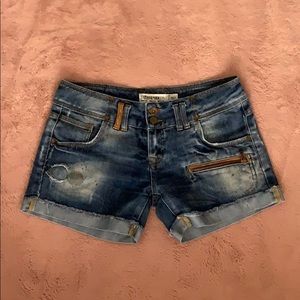 Blue jean shorts